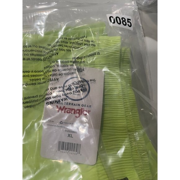 ATG By Wrangler Neon Lime Green Tide Shorts Mid Rise 4" Inseam XL - Picture 9 of 16